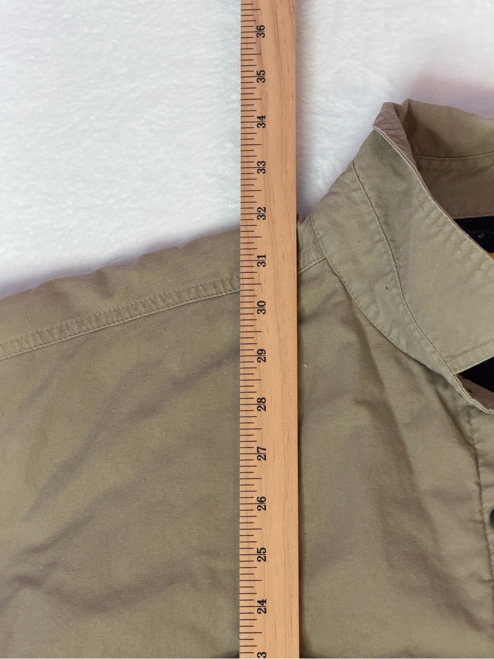 Vintage Y2K Stanley Flannel Lined Work Shirt Jacket XXL Beige Shacket - Picture 5 of 6